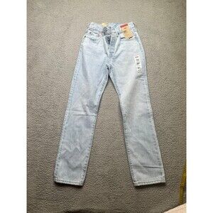 Levi’s 501 Original Button Fly light wash jeans 24x30 NWT beautiful